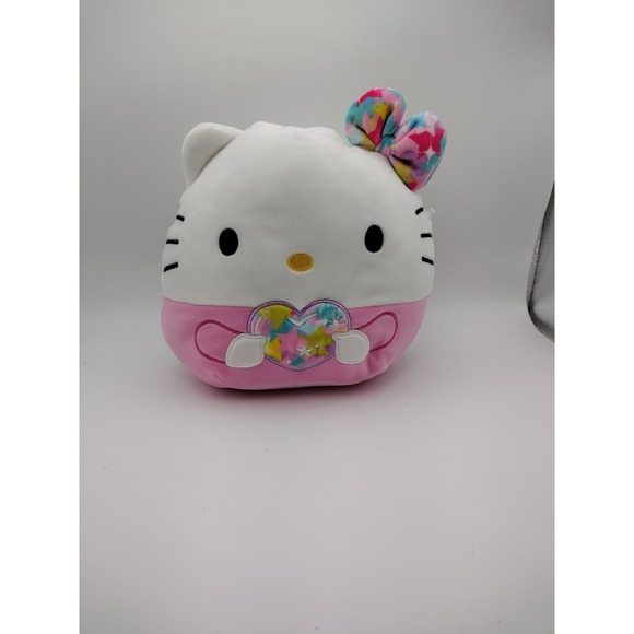 Squishmallows Other - Squishmallows Sanrio Hello Kitty 8 Inch Plush Tie Dye Heart Pink Bow 2023
